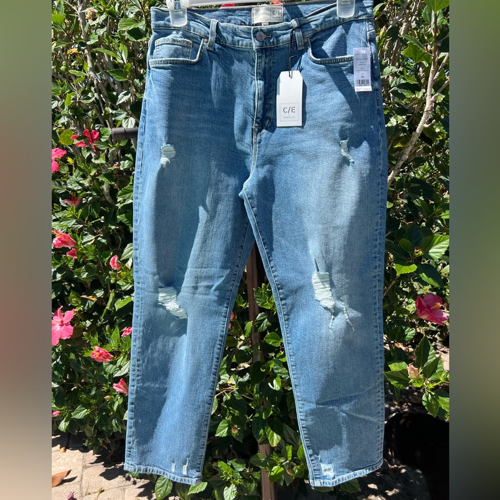 Current Elliott The Original Boyfriend Destructed Distressed Jeans Wendy Sz 30